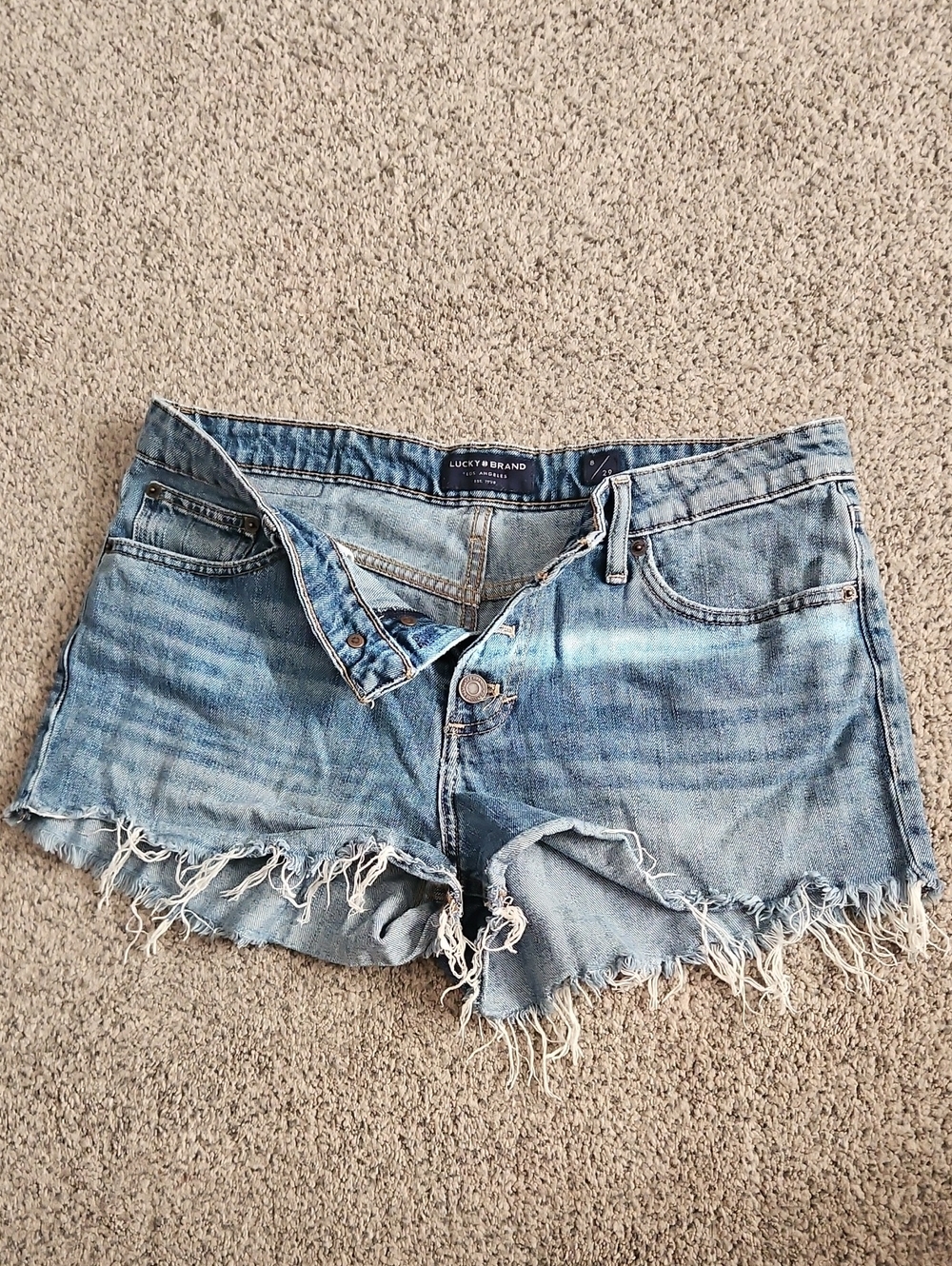Lucky brand mini denim shorts